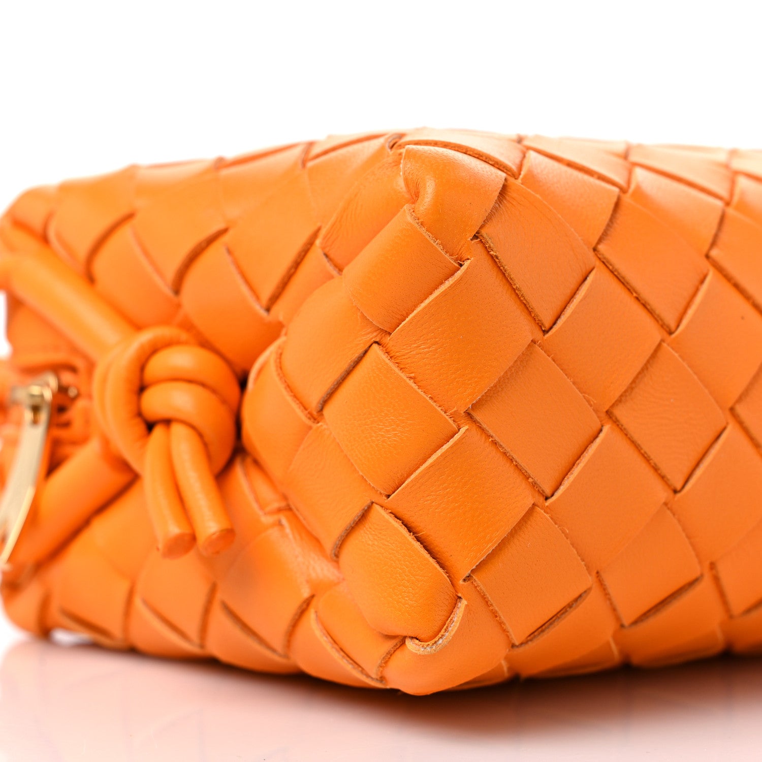Bottega Veneta Nappa Intrecciato Mini Loop Camera Bag Tangerine 6 of 7
