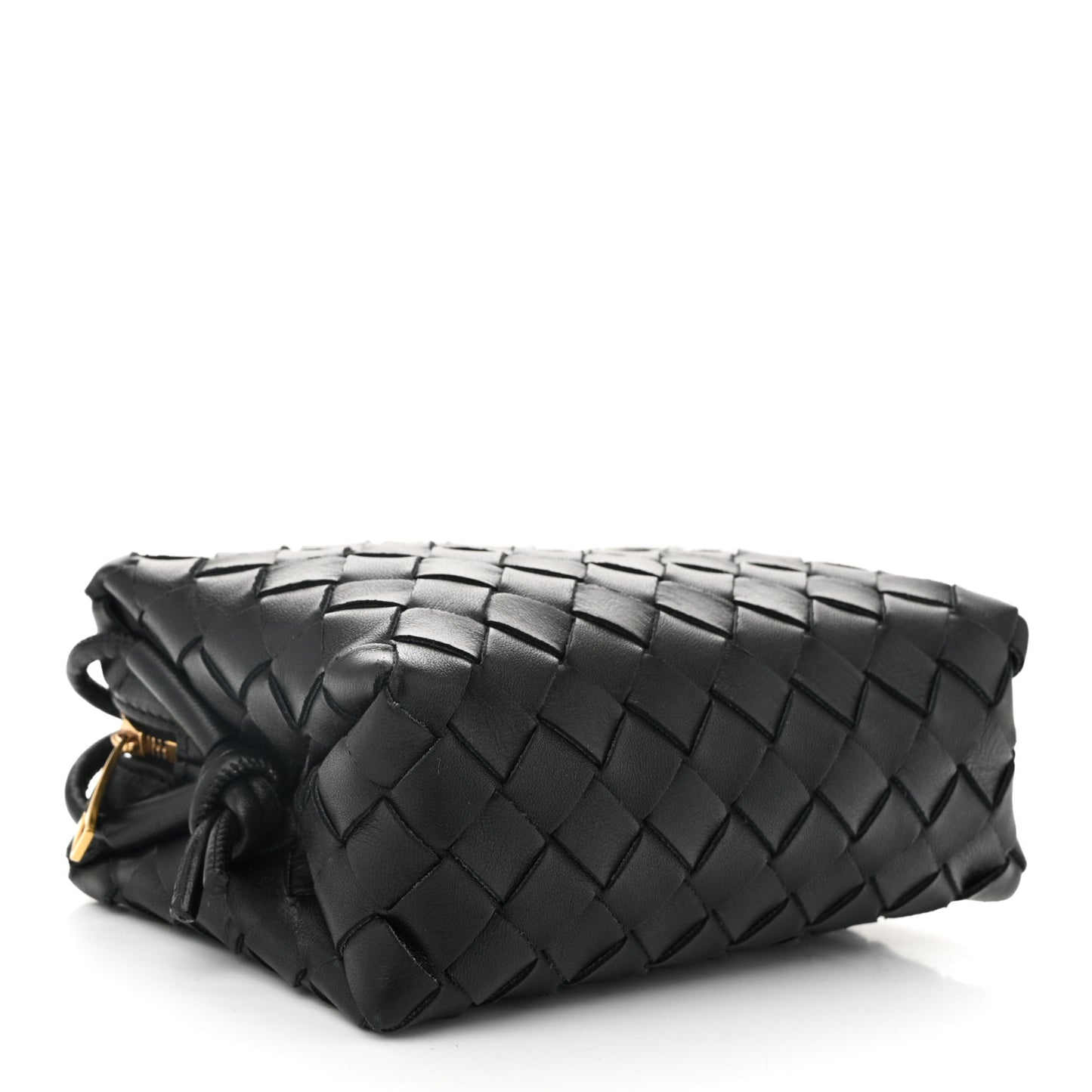 Nappa Intrecciato Mini Loop Camera Bag Black