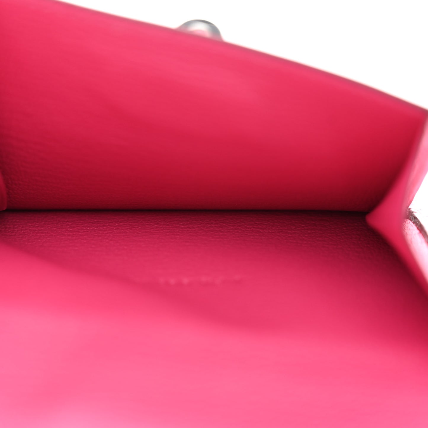 Ostrich Kelly Pocket Compact Wallet Rose Tyrien