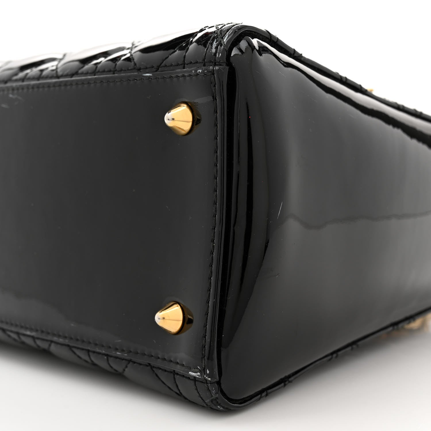 Christian Dior Patent Cannage Medium Lady Dior Black 10 of 16
