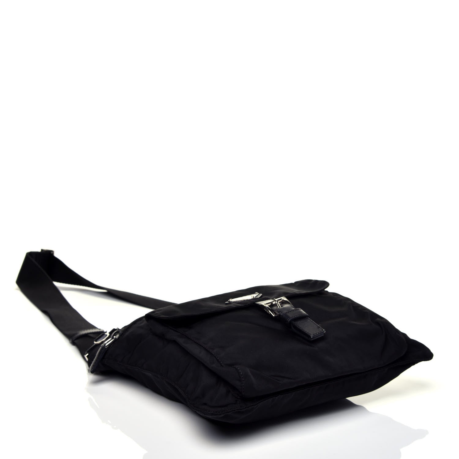 Prada Nylon Vela Messenger Black 4 of 9