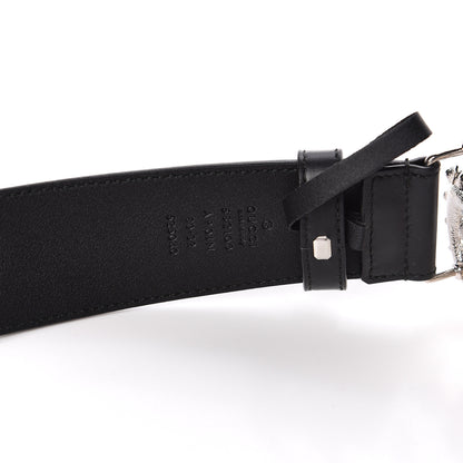 Gucci Calfskin Crystal Double G 40mm Belt 80 32 Black 6 of 6