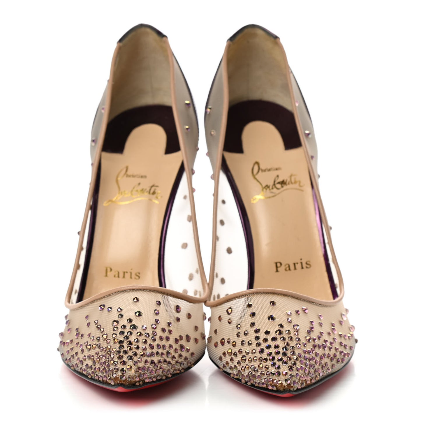 Rete Specchio Crystal Strass Follies 100 Pumps 39.5 Version Cosmos