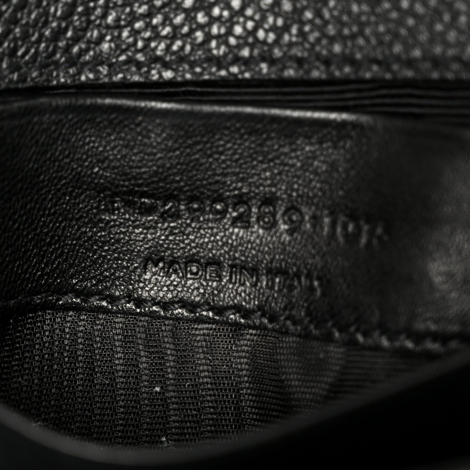 Saint Laurent Grained Calfskin Matelasse Chevron Classic Monogram Baby Chain Bag Black 7 of 11