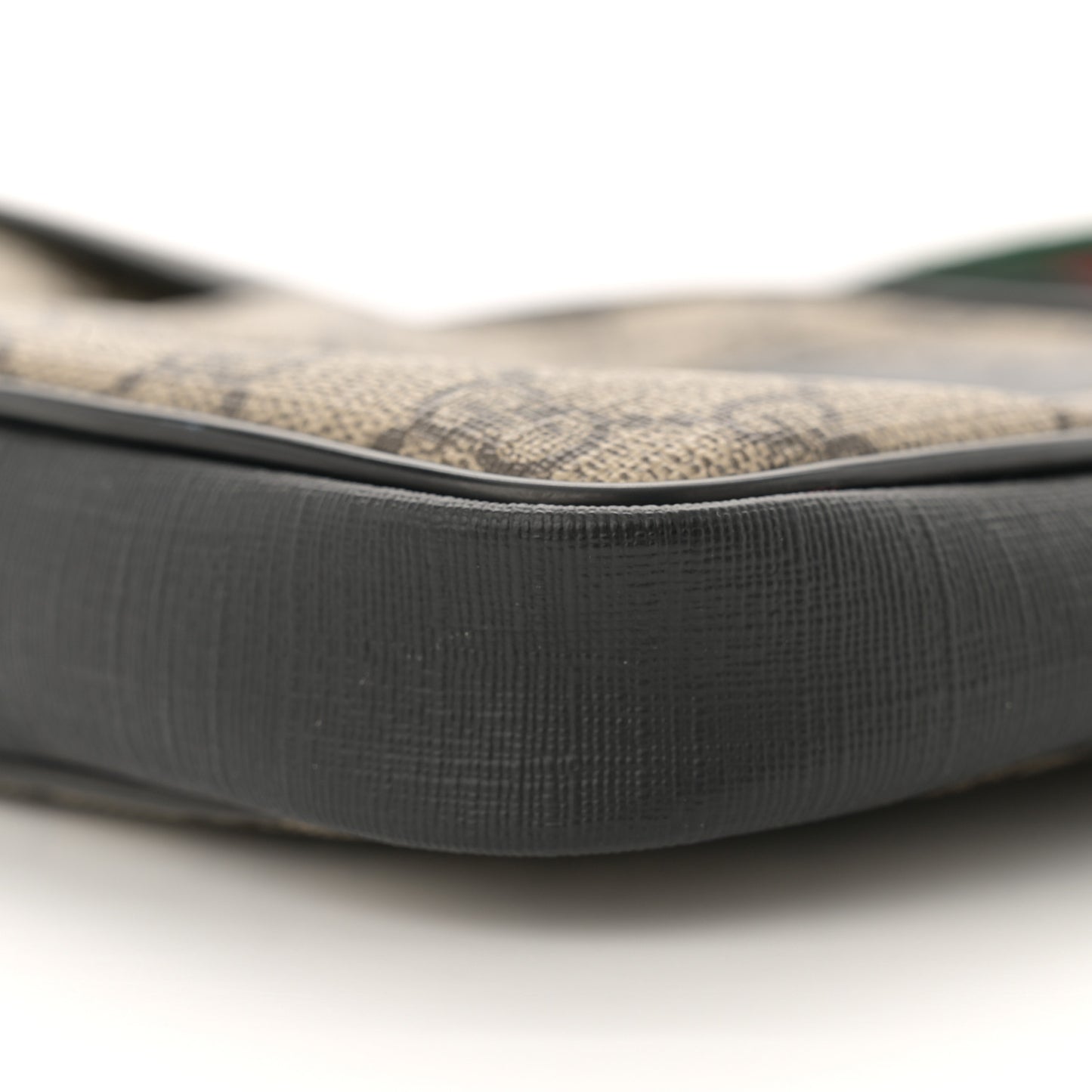 GG Supreme Monogram Web Belt Bag Black