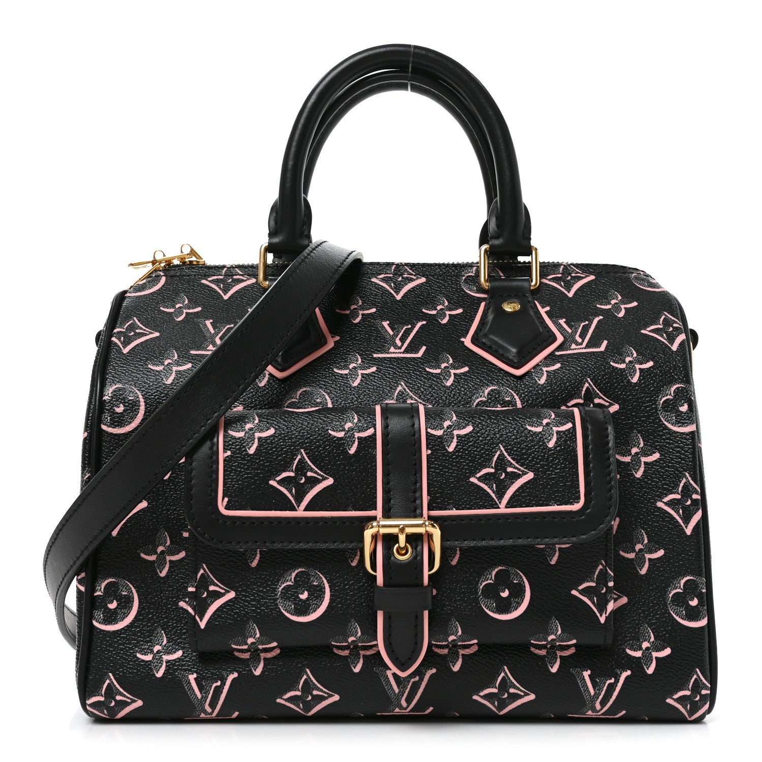 Louis Vuitton Monogram Fall for You Speedy Bandouliere 25 Black 1 of 9
