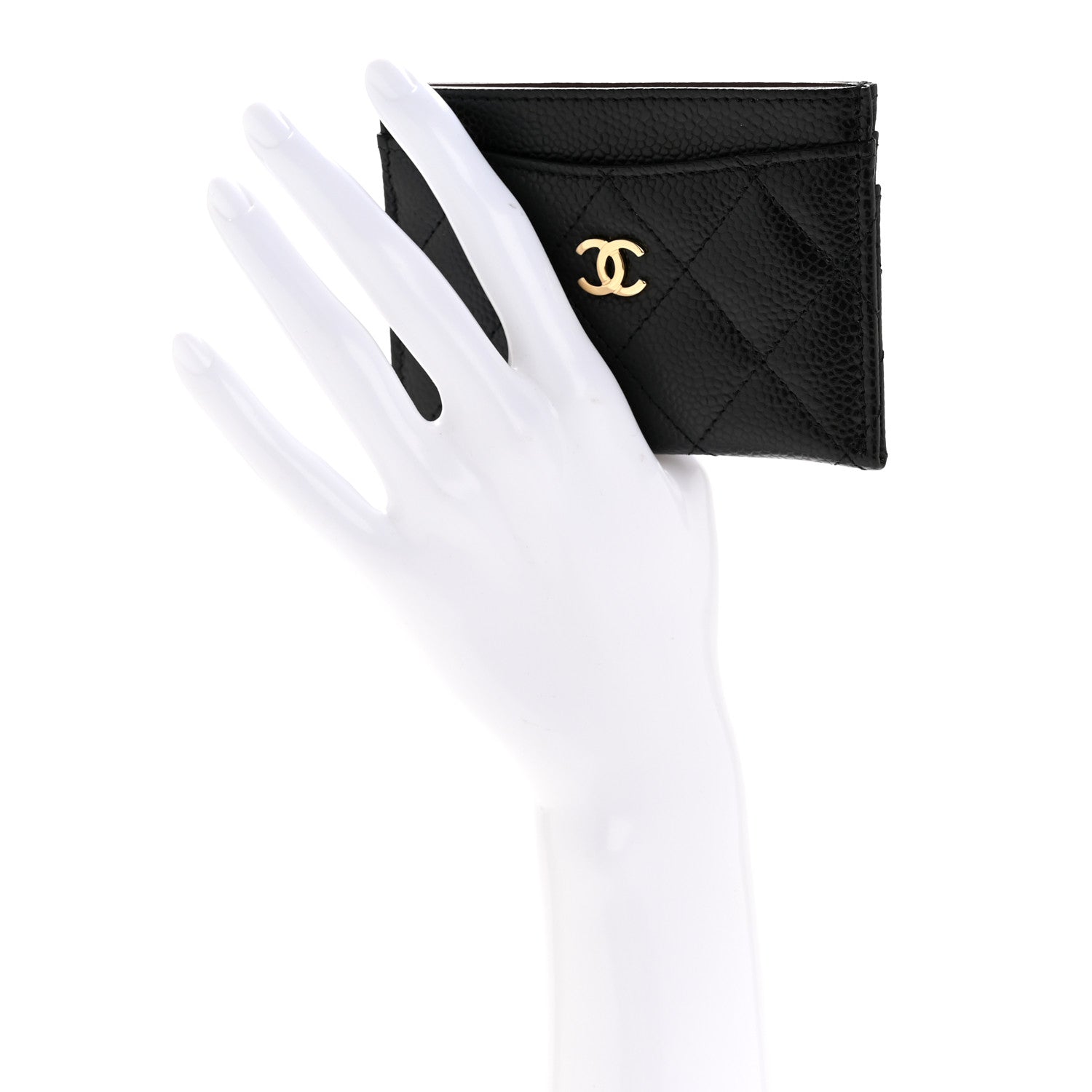 Chanel Caviar Quilted Card Holder Black 2 of 9