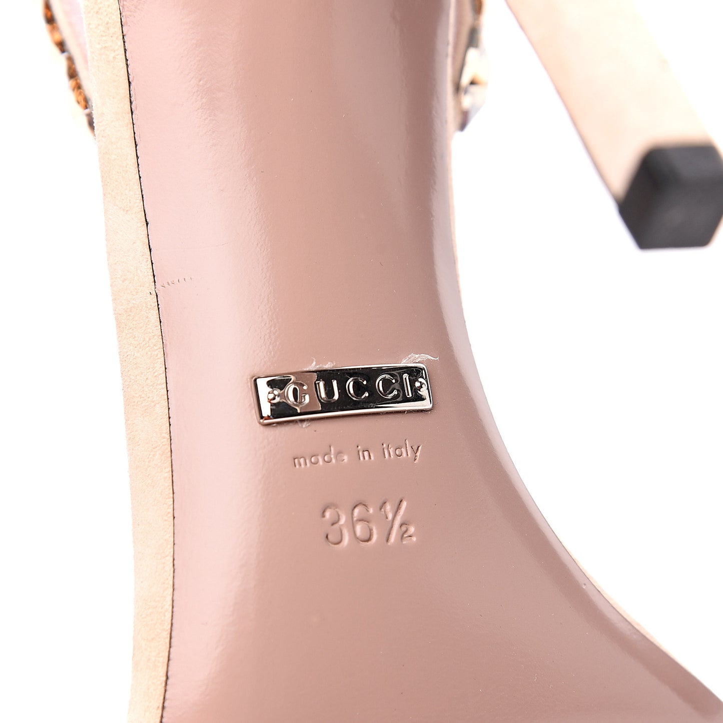 Crystal Kid Scamosciato Mallory Slingback Sandals 36.5 Crystal Golden Shadow Peonia Flower