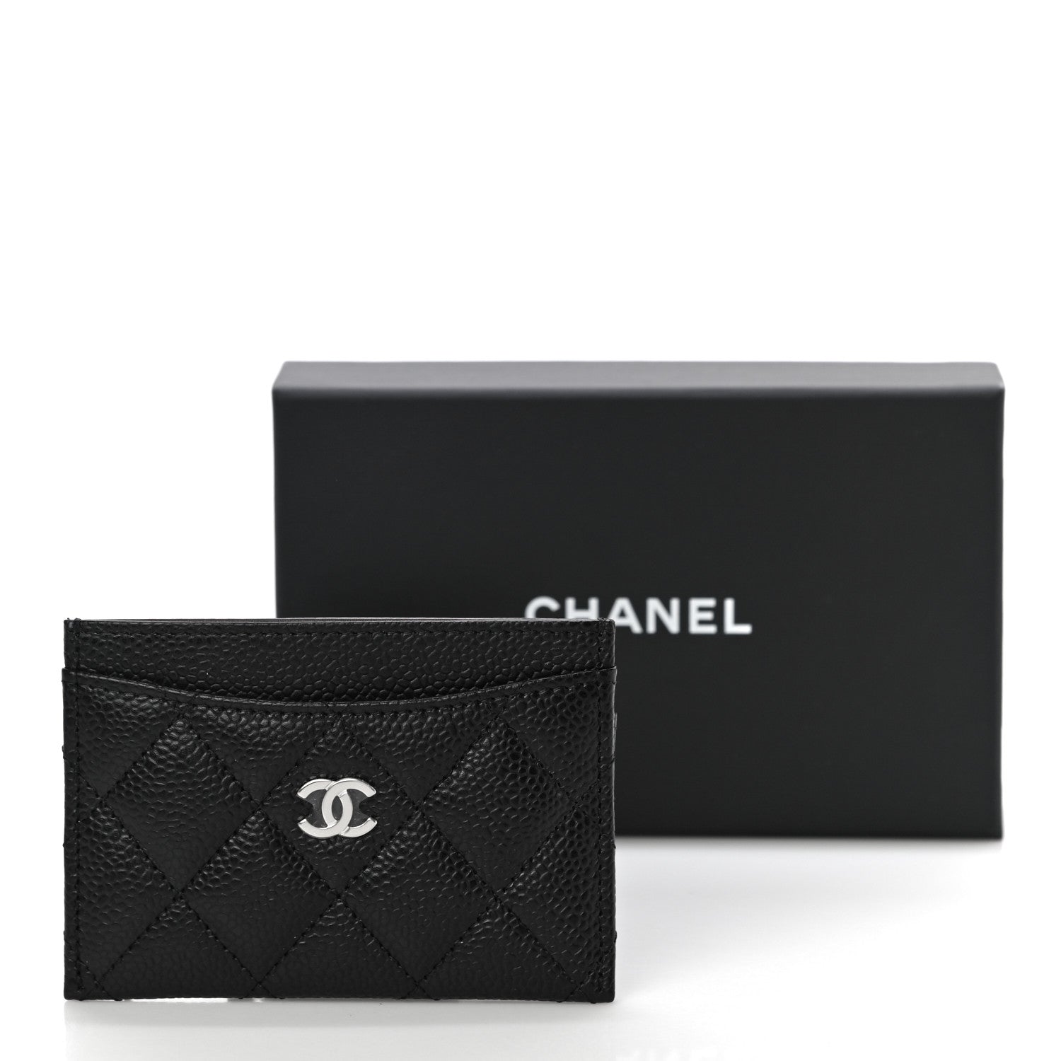 Chanel Caviar Quilted Card Holder Black 12 of 12