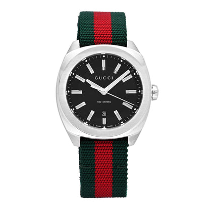 Gucci Stainless Steel Nylon 41mm GG2570 Quartz Watch Black 1 of 5