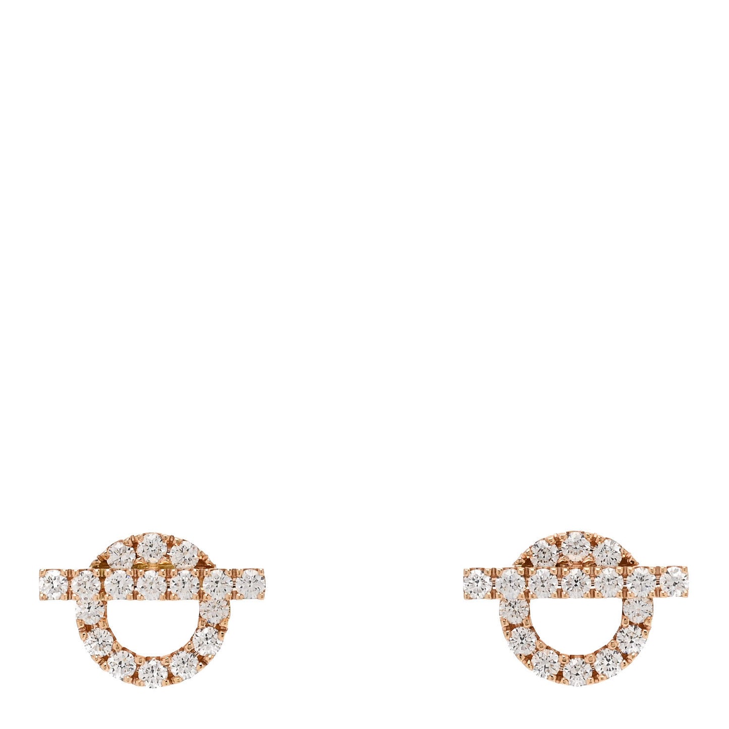 18K Rose Gold Diamond Finesse Earrings