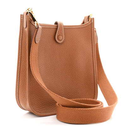 Hermes Taurillon Clemence Evelyne TPM Gold 3 of 11