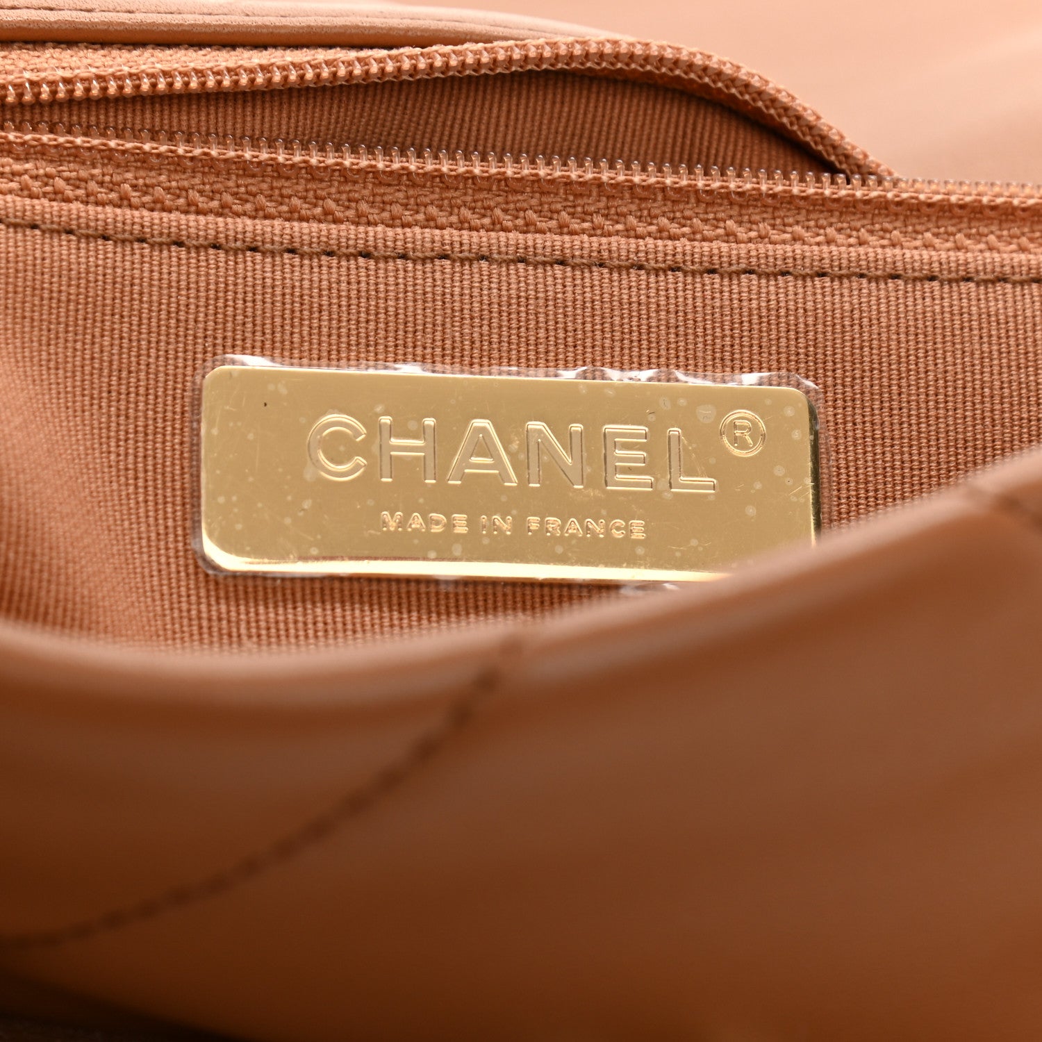 Chanel Lambskin Quilted Medium Chanel 19 Flap Brown 6 of 10