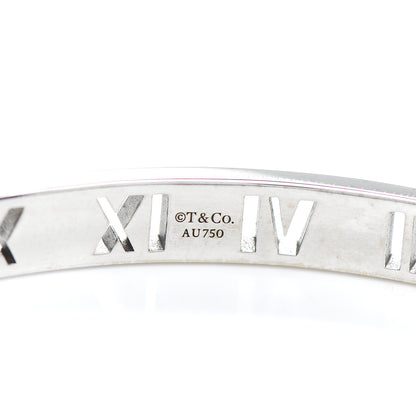 Tiffany 18K White Gold Diamond Atlas Pierced Hinged Bangle Bracelet 3 of 3