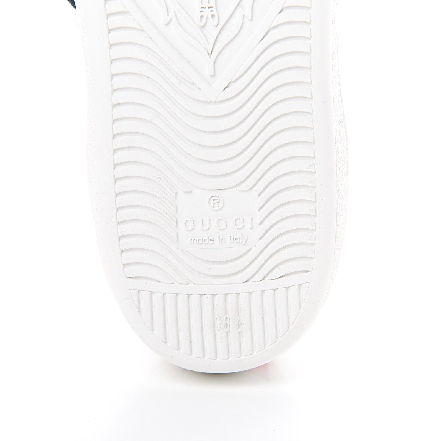 Gucci Calfskin Ayers Web Crystal LOVED Womens New Ace Sneakers 38.5 White 6 of 8