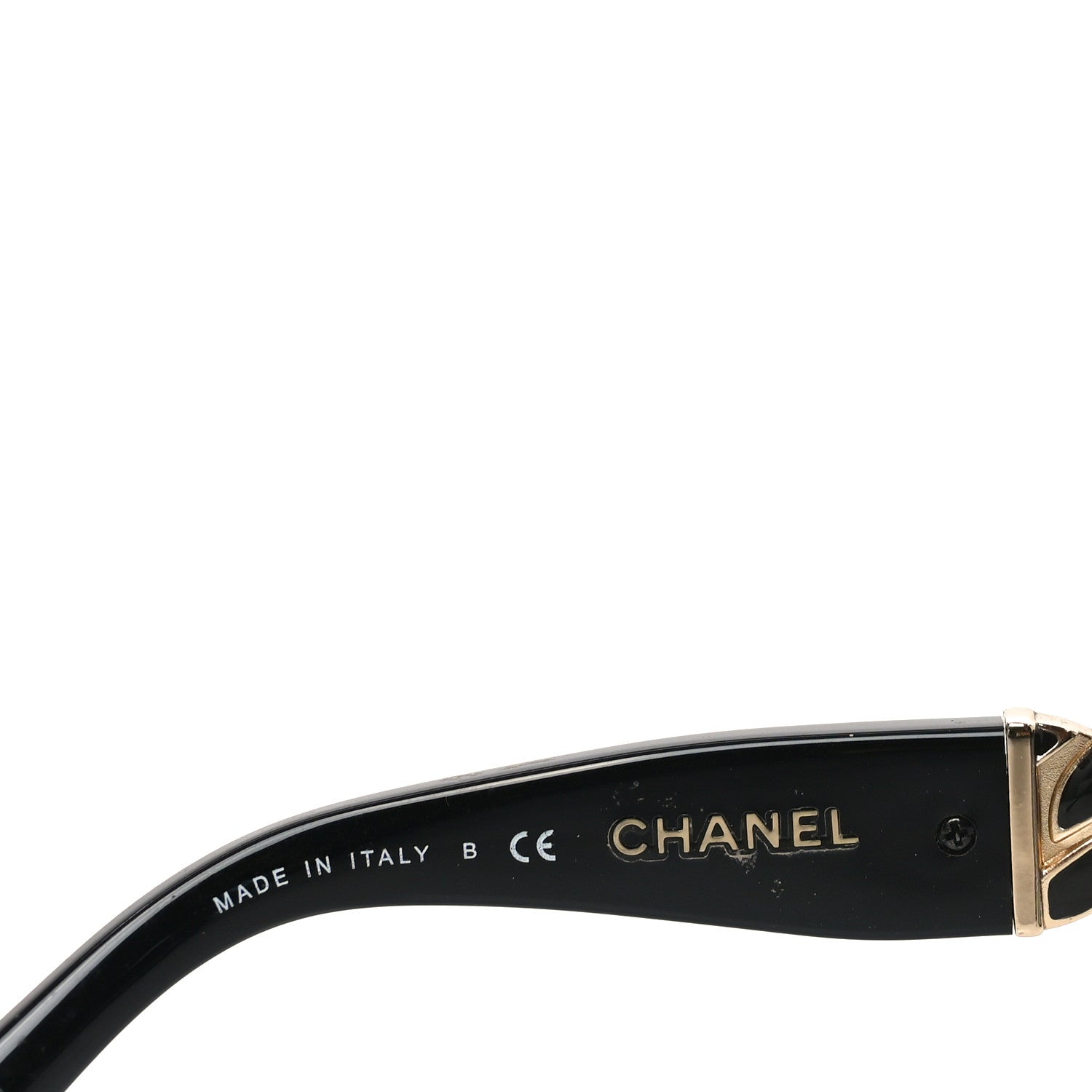 Chanel Acetate Metal Chain Square Sunglasses 5305 Black 6 of 7