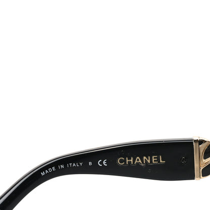 Chanel Acetate Metal Chain Square Sunglasses 5305 Black 6 of 7