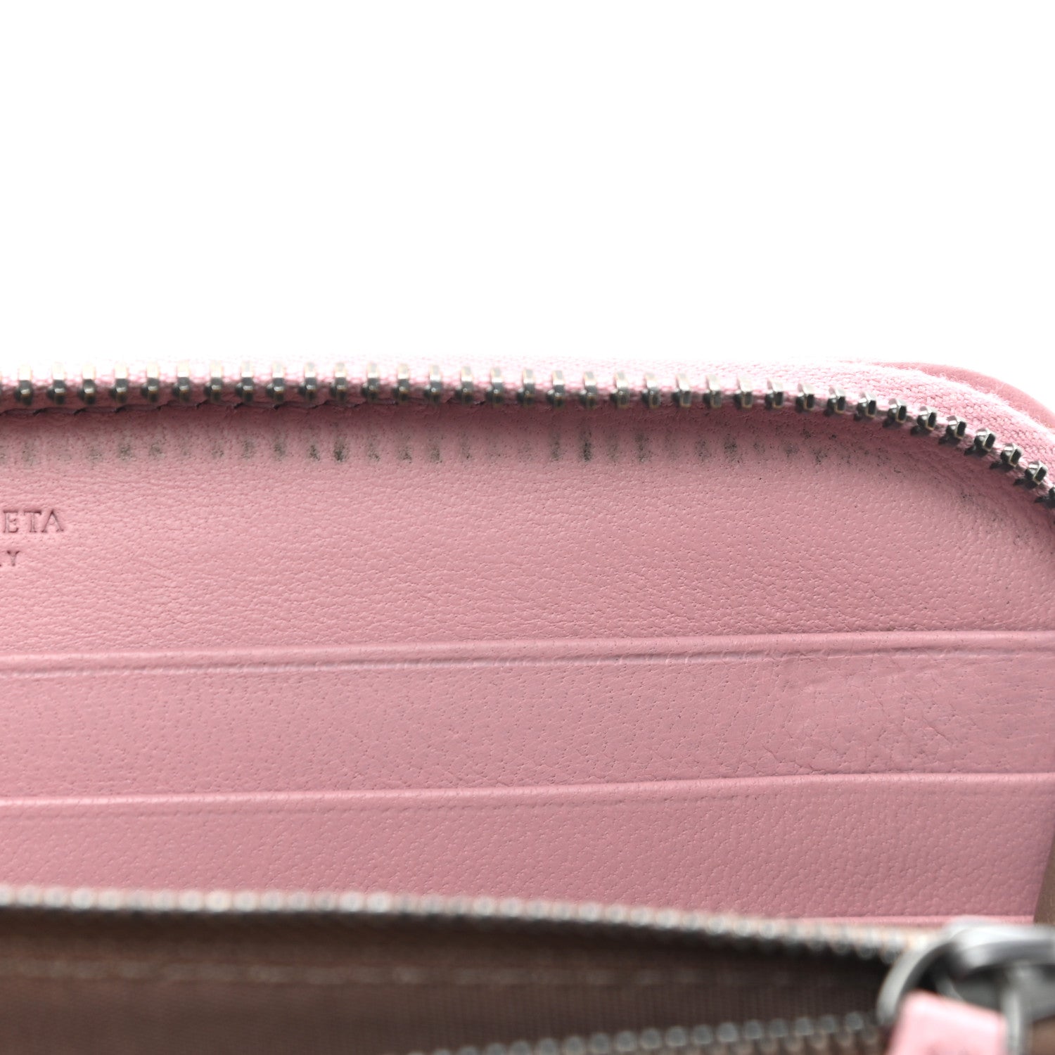 Bottega Veneta Nappa Intrecciato Zip Around Wallet Mallow 13 of 14