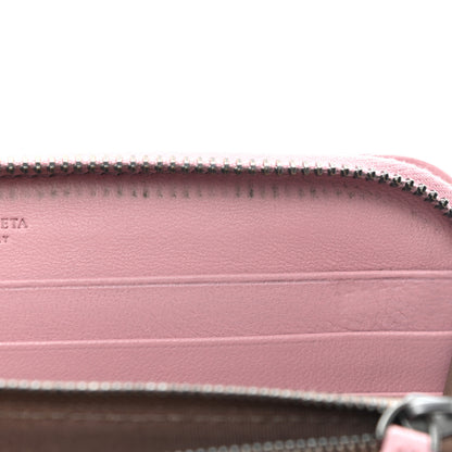 Bottega Veneta Nappa Intrecciato Zip Around Wallet Mallow 13 of 14