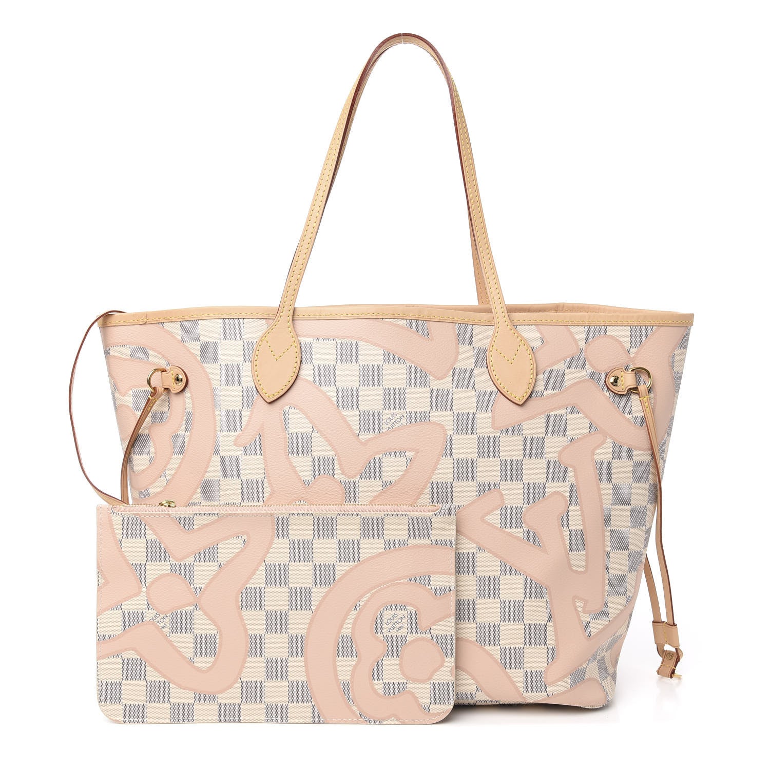 Louis Vuitton Damier Azur Tahitienne Neverfull MM 1 of 11