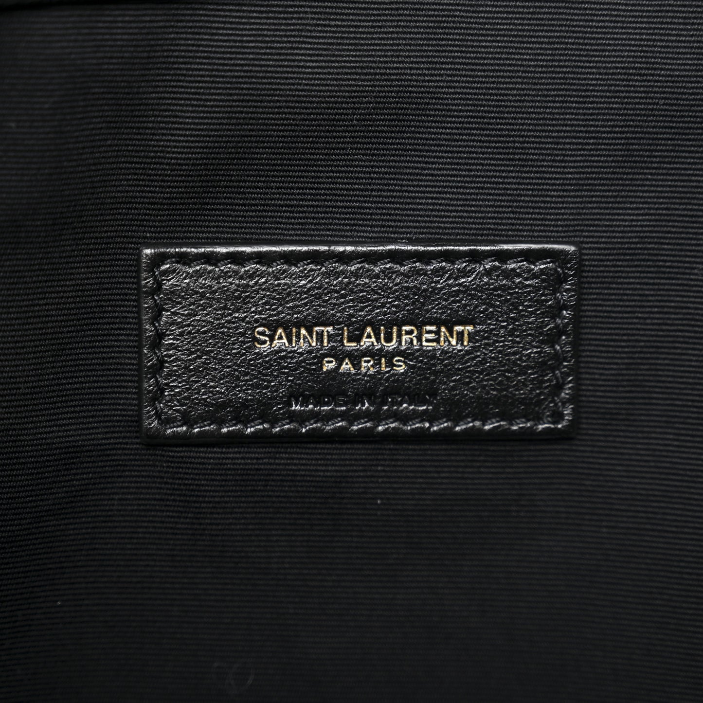 Lambskin Matelasse Monogram Medium Jamie 4.3 Pochon Black