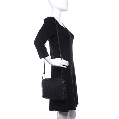 Bottega Veneta Nappa Intrecciato Nodini Crossbody Messenger Black 2 of 14