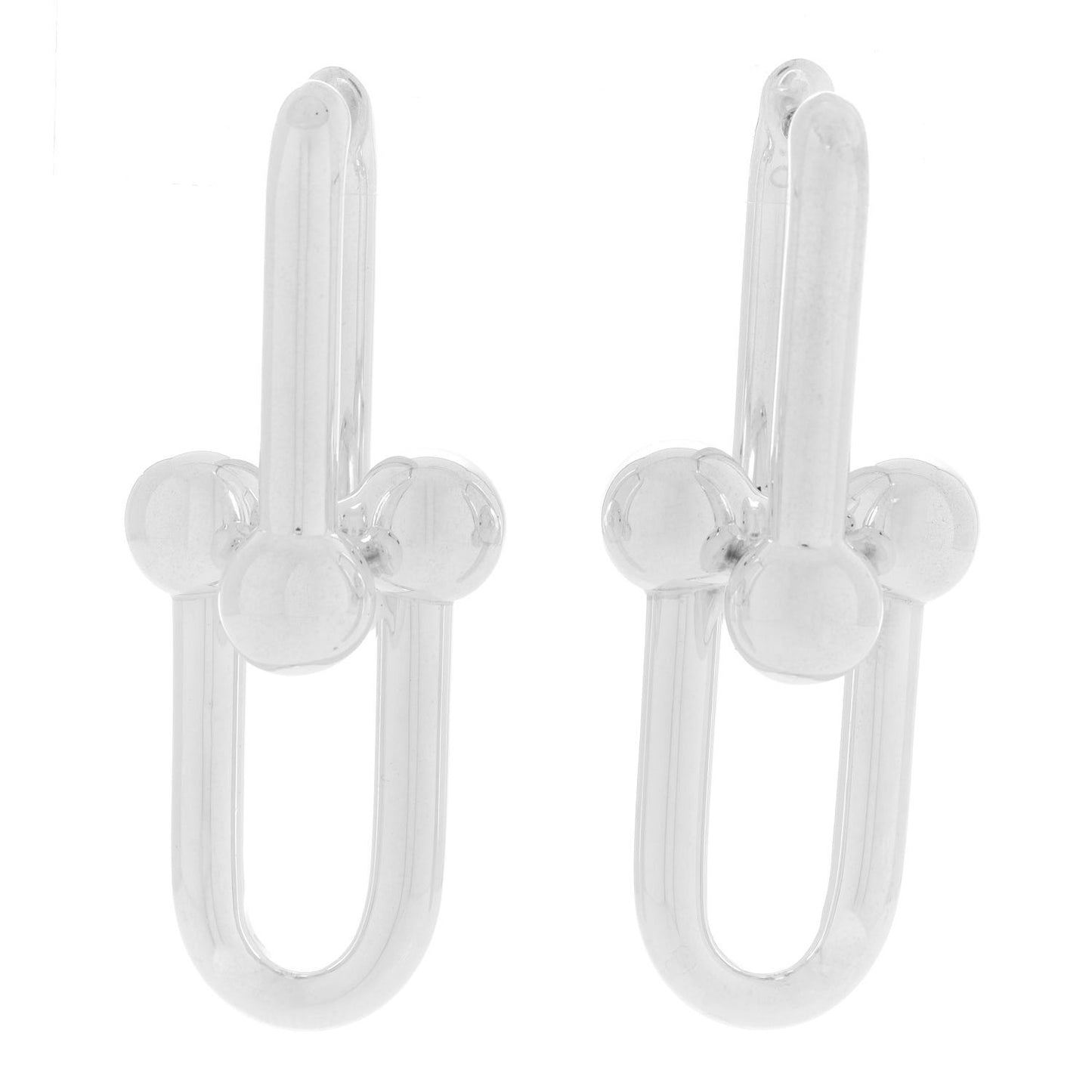 Sterling Silver Extra Large HardWear Link Earrings