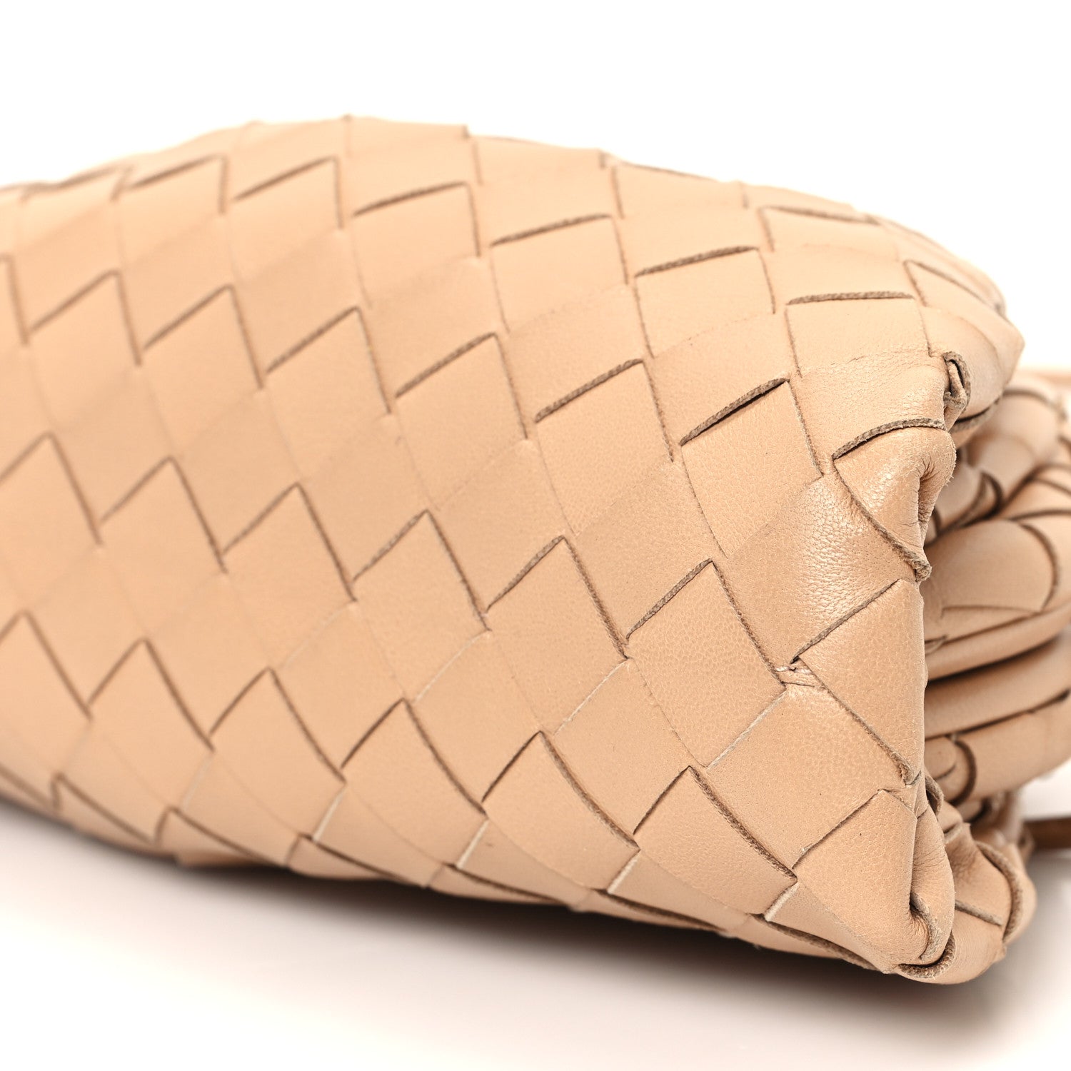 Bottega Veneta Nappa Intrecciato The Mini Pouch Almond 10 of 11