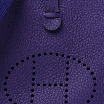 Hermes Taurillon Clemence Evelyne TPM Purple 8 of 11