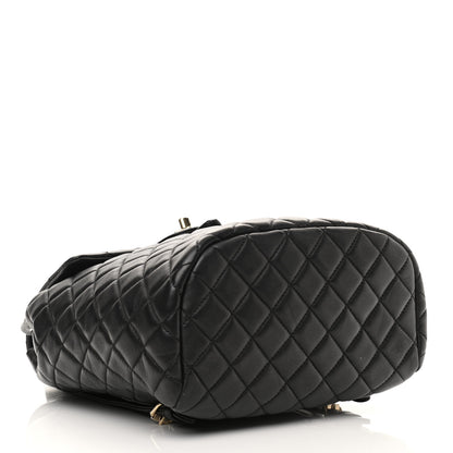 Chanel Lambskin Quilted Small Urban Spirit Backpack Black 3 of 9