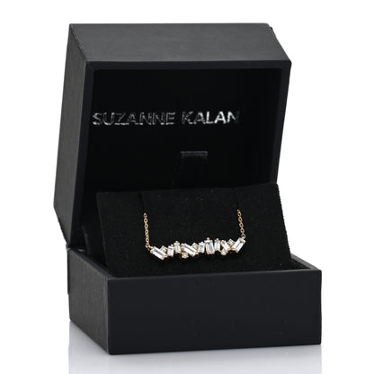 Suzanne Kalan 18K Yellow Gold Diamond Frenzy Bar Necklace 3 of 5