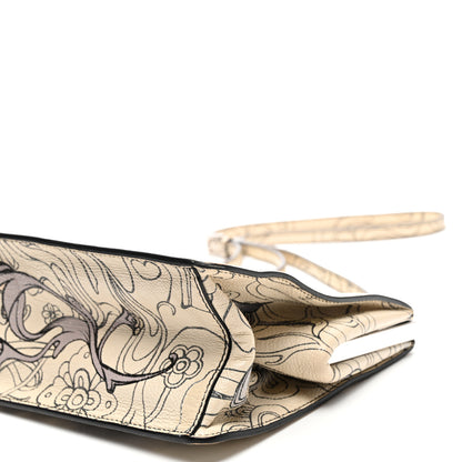 Prada X JAMES JEAN Glace Calfskin Rabbit Print Shoulder Bag Opaline 9 of 10