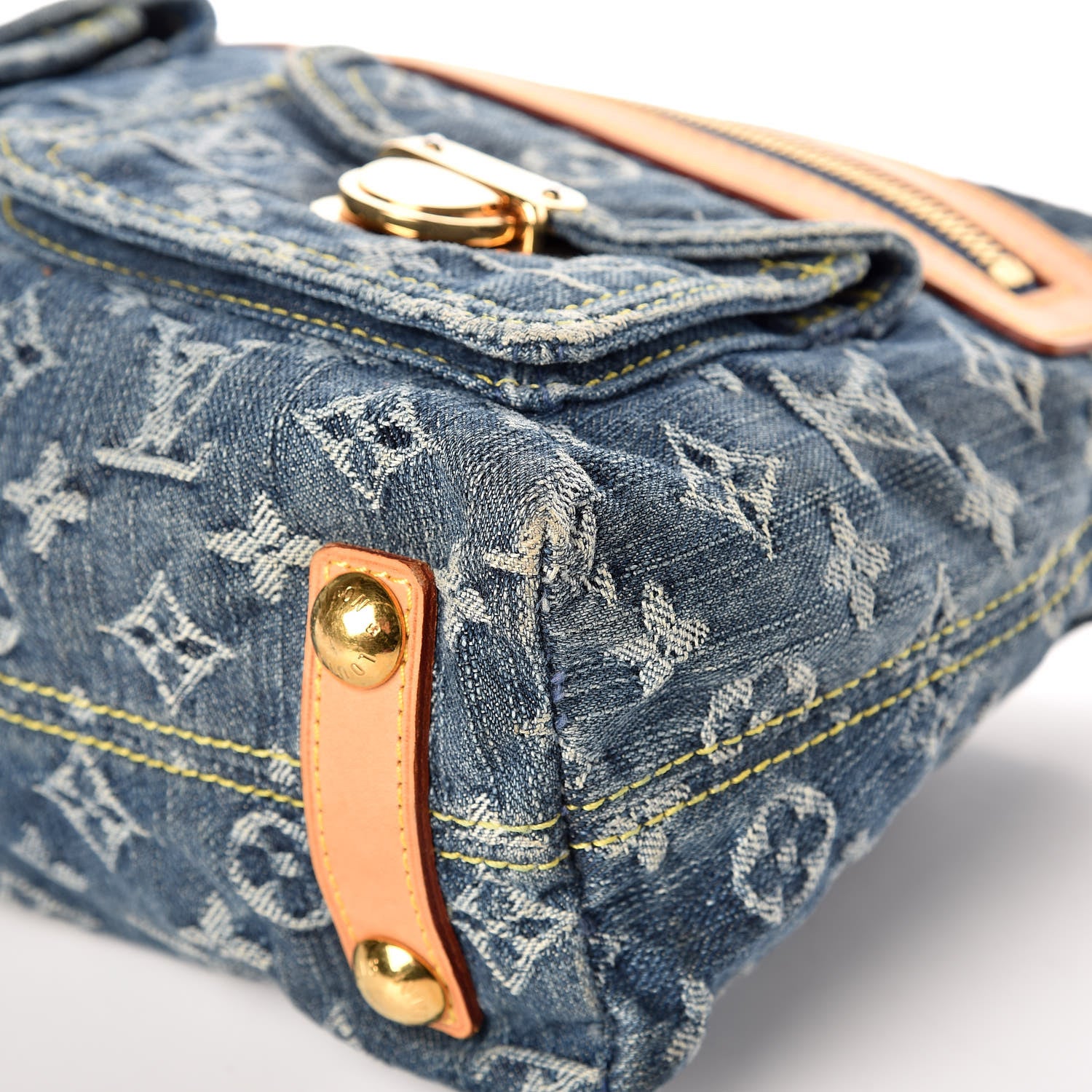 Louis Vuitton Monogram Denim Baggy PM Blue 10 of 19