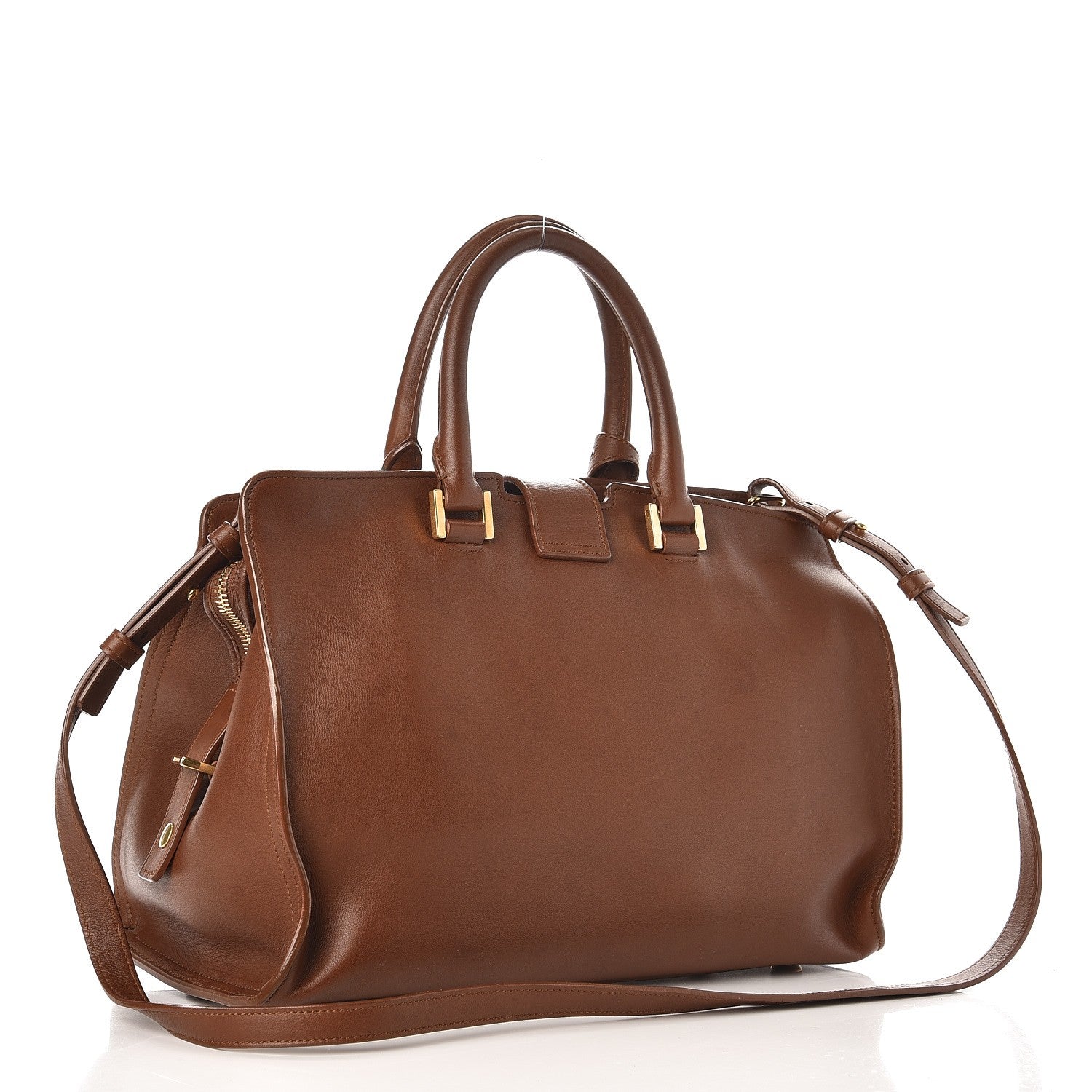 Saint Laurent Calfskin Small Classic Y Cabas Cognac 3 of 8