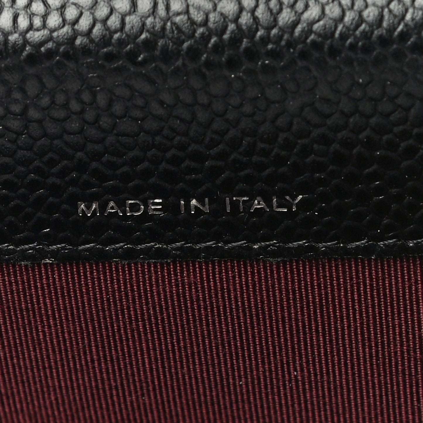 Caviar Quilted Flap Card Holder Black