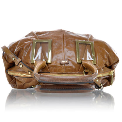 Chloe Leather Ethel Satchel Brown 4 of 11