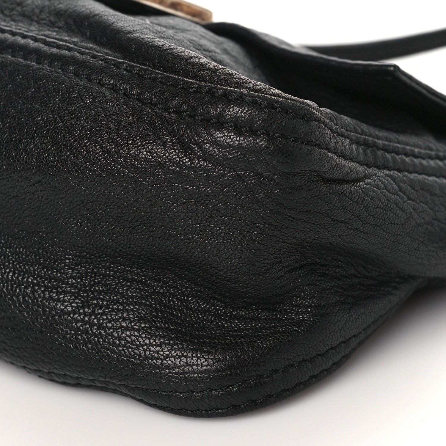 Fendi Nappa Elefante Mini Mama Baguette Black 9 of 9