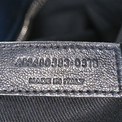Saint Laurent Grained Calfskin Sac De Jour Souple North South Tote Navy 7 of 11