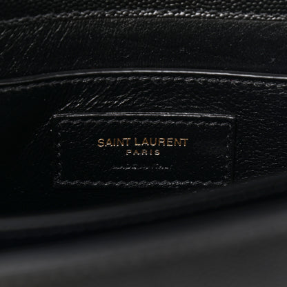 Saint Laurent Grain de Poudre Medium Classic Monogram Cassandra Top Handle Black 5 of 7