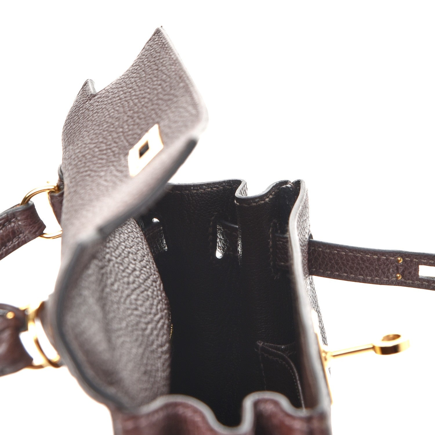 Hermes Togo Kelly Retourne 25 Chocolate 17 of 39