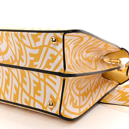 Fendi X SARAH COLEMAN Vitello Liberty Shiny Nappa Plexiglass FF Vertigo Medium Peekaboo I SEE U Satchel Mimosa White 9 of 9
