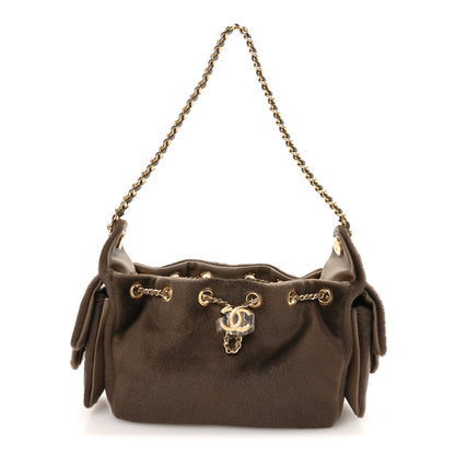 Chanel Pony Hair Mini Chanel 25 Handbag Dark Khaki 1 of 11