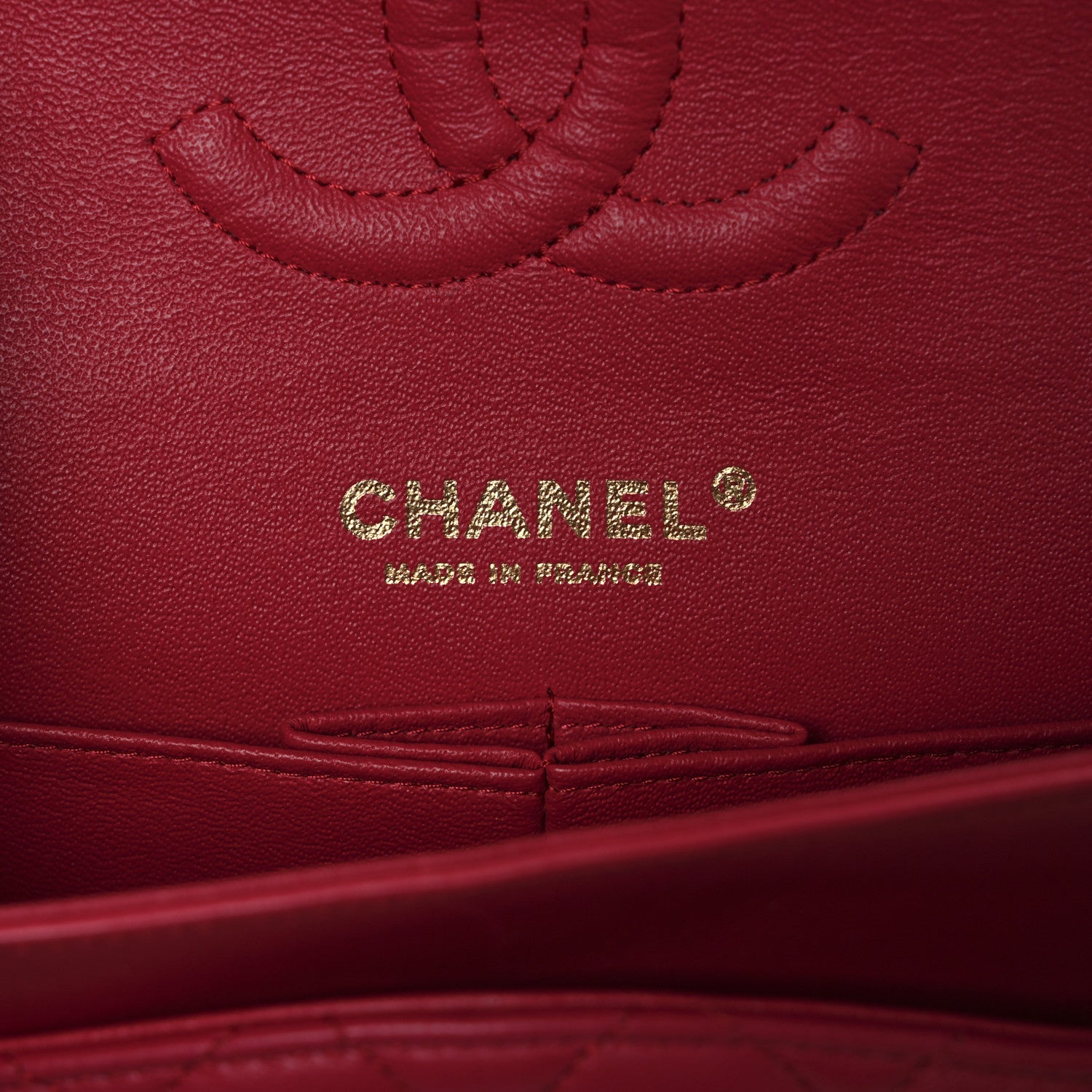 Chanel Lambskin Quilted Medium Double Flap Dark Pink 6 of 10