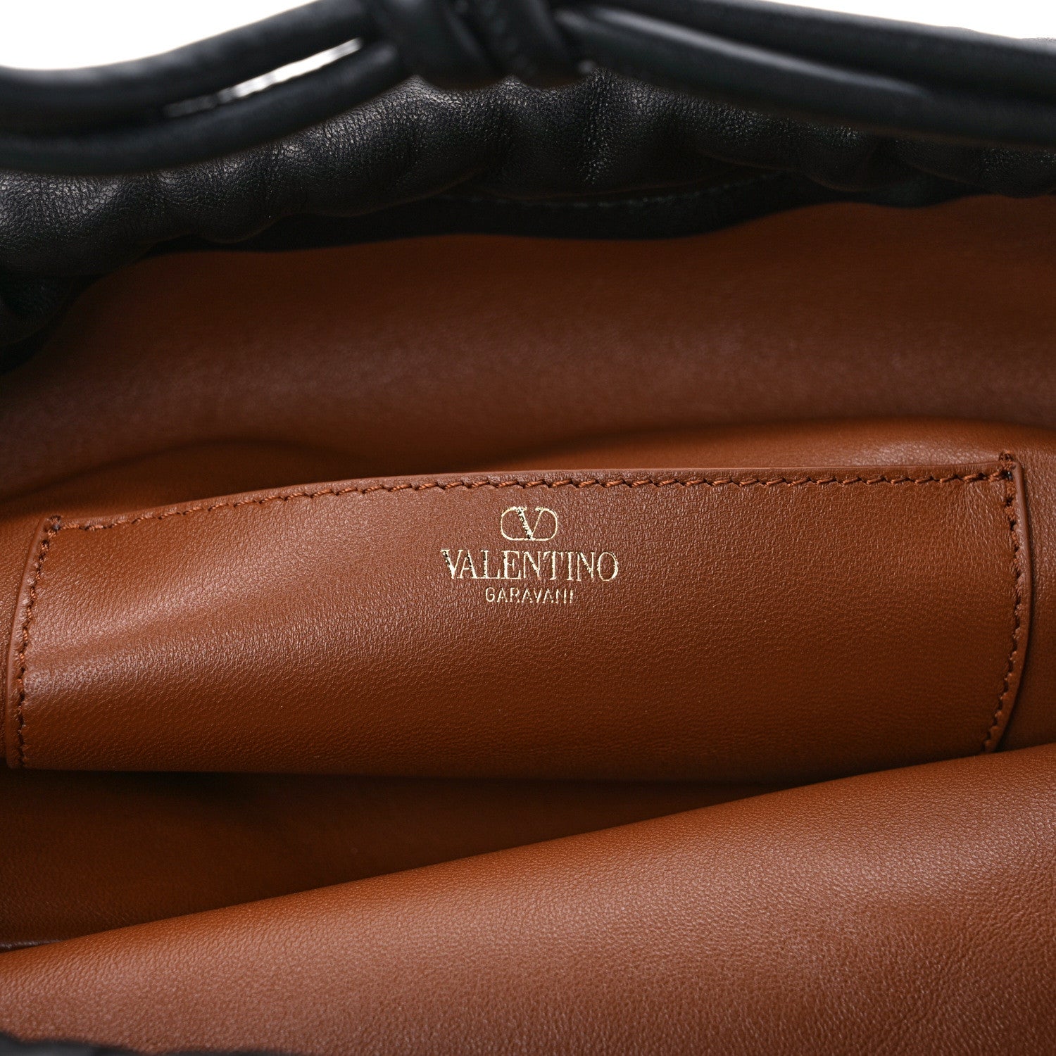 Valentino Garavani Nappa Vlogo Pouf Pouch Black 6 of 8