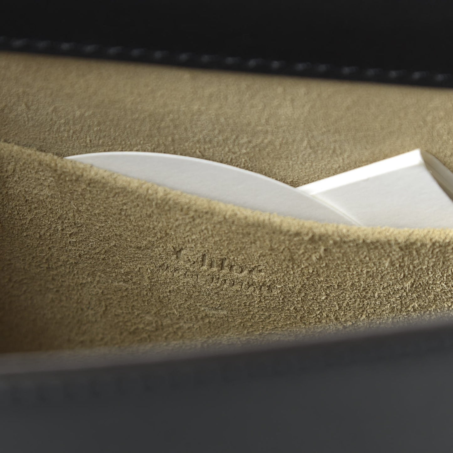 Calfskin Suede Medium Nile Bracelet Bag Black