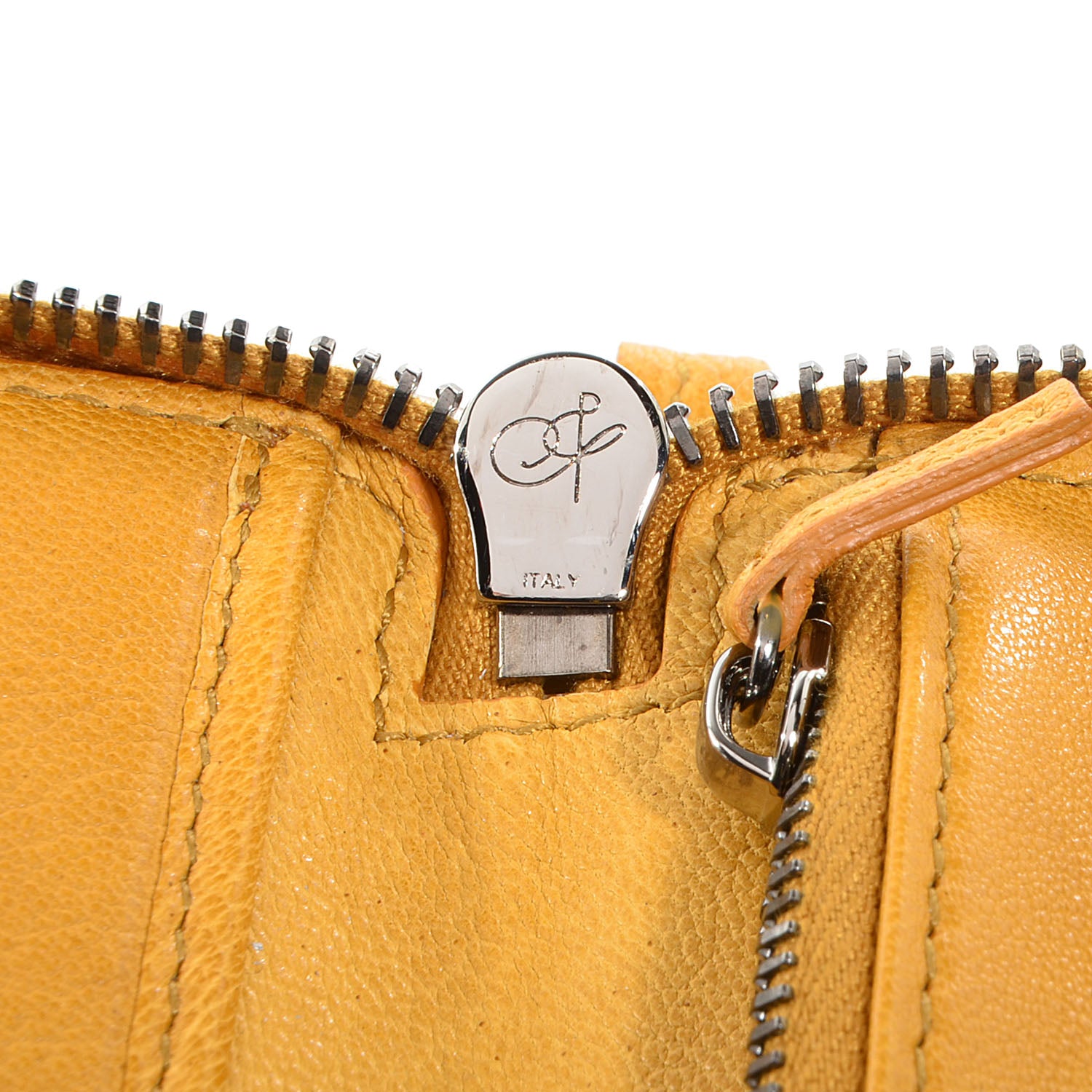 Proenza Schouler Leather PS1 Large Zip Wallet Mustard 7 of 7