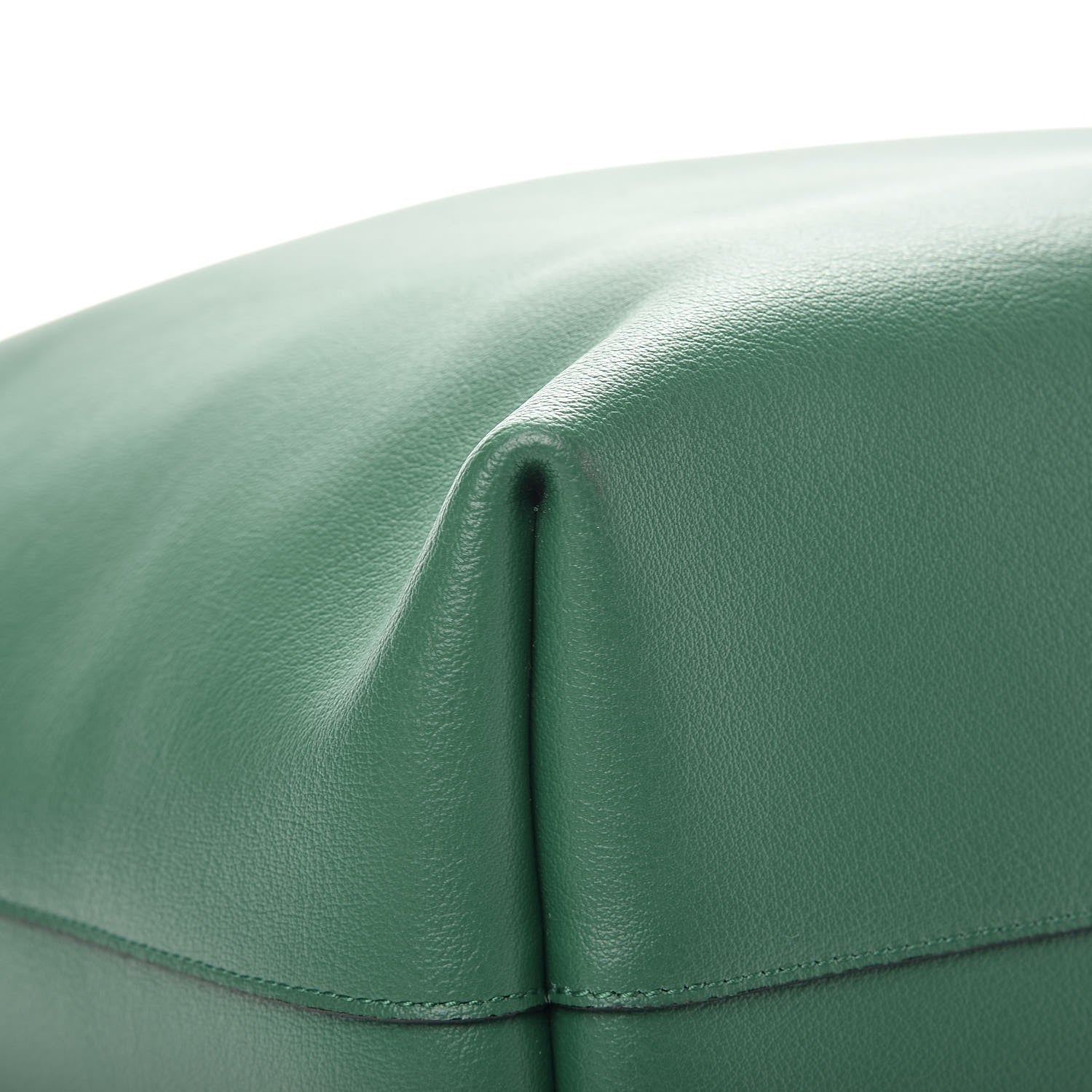Saint Laurent Calfskin Large Shopping Tote Emerald Green 8 of 10