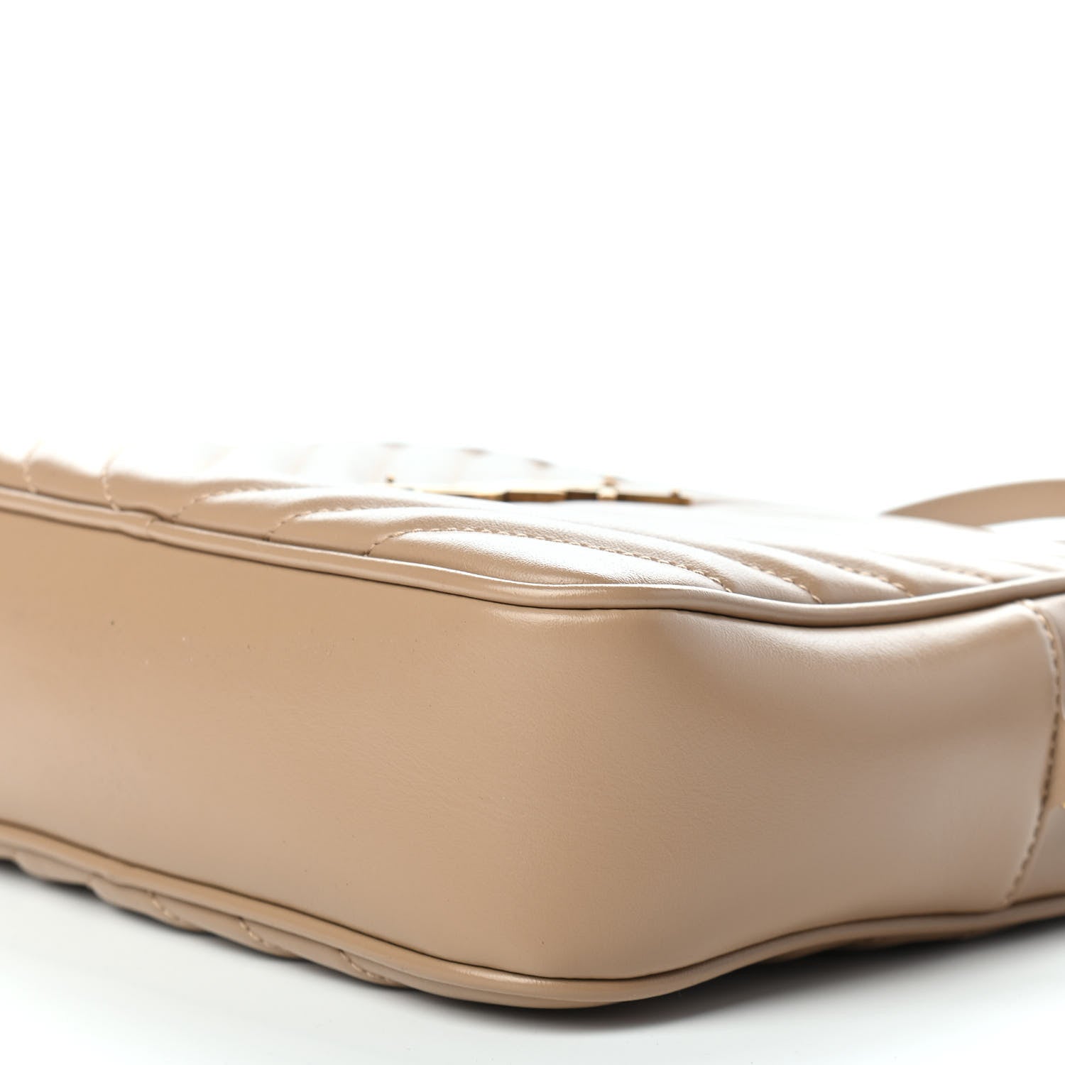 Saint Laurent Calfskin Matelasse Monogram Lou Camera Bag Dark Latte 8 of 8