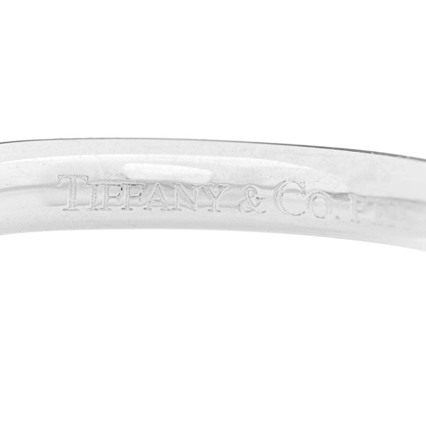 Platinum Diamond Elsa Peretti Curved Wedding Band Ring 48 4.5