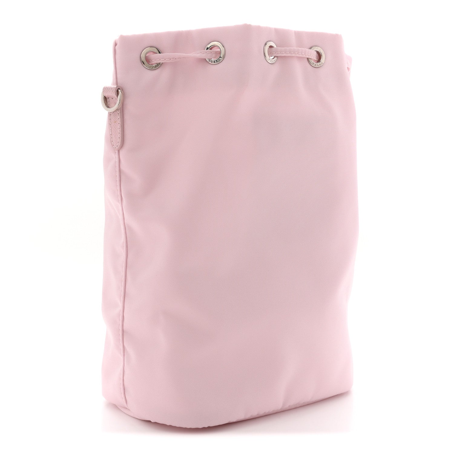 Prada Nylon Vela Drawstring Wristlet Pouch Alabastro 3 of 9